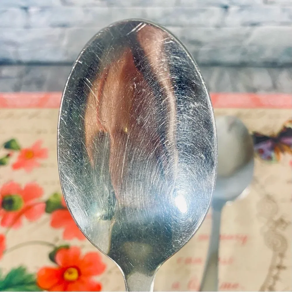 Vintage Lady Hibbard Stainless Steel Tablespoons 3 Piece Replacements Set